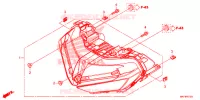 PHARE pour Honda CBR 1000 VICTORY RED de 2017