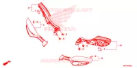 RETROVISEUR pour Honda CBR 1000 VICTORY RED de 2017