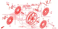 ROUE AVANT pour Honda CBR 1000 VICTORY RED de 2017
