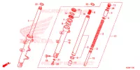 FOURCHE pour Honda CBR 300 R de 2017