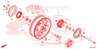 ROUE ARRIERE pour Honda CB 500 F ABS de 2017