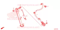 BEQUILLE LATERALE pour Honda CB 500 X de 2017