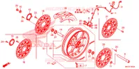 ROUE AVANT pour Honda CBR 1000 RR SP1 de 2017