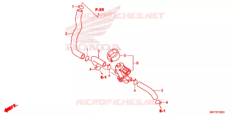 VALVE DE COMMANDE D'INJECTION D'AIR Honda MOTO 1000 CBR 2017  CBR1000S1H
