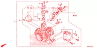 CORPS DE PAPILLON pour Honda CB 300 F ABS CHROMOSPHERE RED de 2019