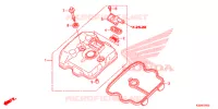 COUVRE CULASSE pour Honda CB 300 F ABS CHROMOSPHERE RED de 2019