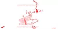 BEQUILLE pour Honda CB 300 F CHROMOSPHERE RED de 2019