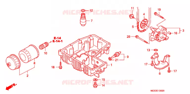 POMPE A HUILE - CARTER D'HUILE Honda MOTO 400 CB 2000  CB400LY