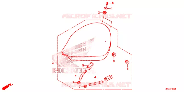 SELLE MONOPLACE Honda MOTO 500 REBEL 2017  CMX300H