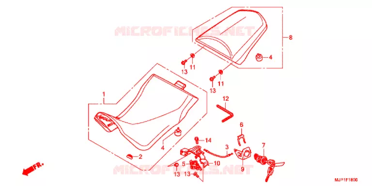 SELLE Honda MOTO 1000 AFRICA-TWIN 2016  CRF1000AG