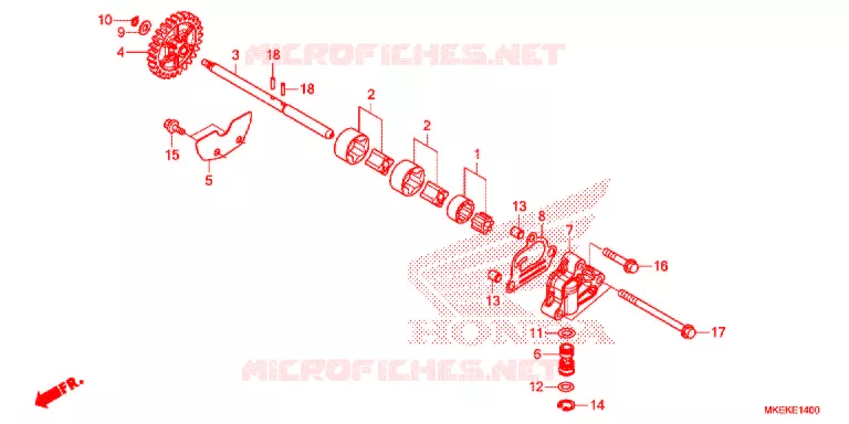 POMPE A HUILE Honda MOTO 450 CRF 2019  CRF450RK
