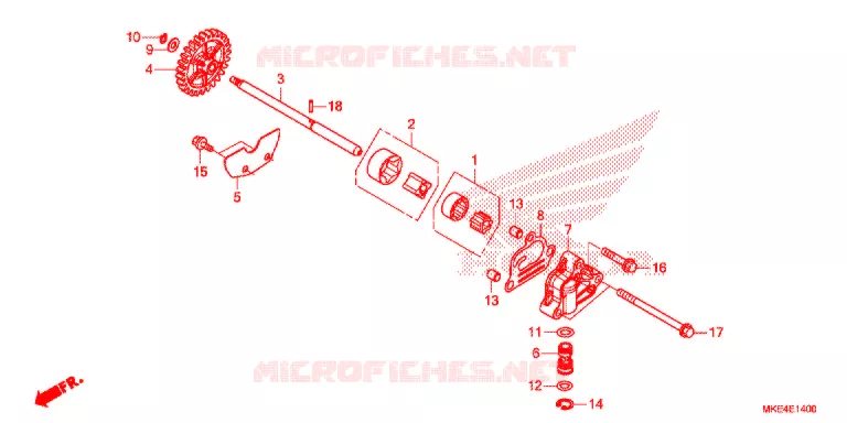 POMPE A HUILE Honda MOTO 450 CRF 2020  CRF450RXJ