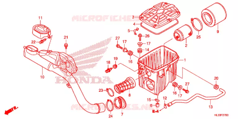 FILTRE A AIR Honda ATV 700 PIONEER 2017  SXS700M4PH