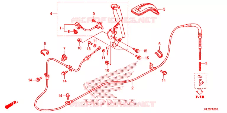 FREIN DE STATIONNEMENT Honda ATV 700 PIONEER 2019  SXS700M4PH