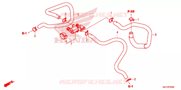 VALVE DE COMMANDE D'INJECTION D'AIR Honda MOTO 1300 CTX 2017  CTX1300H