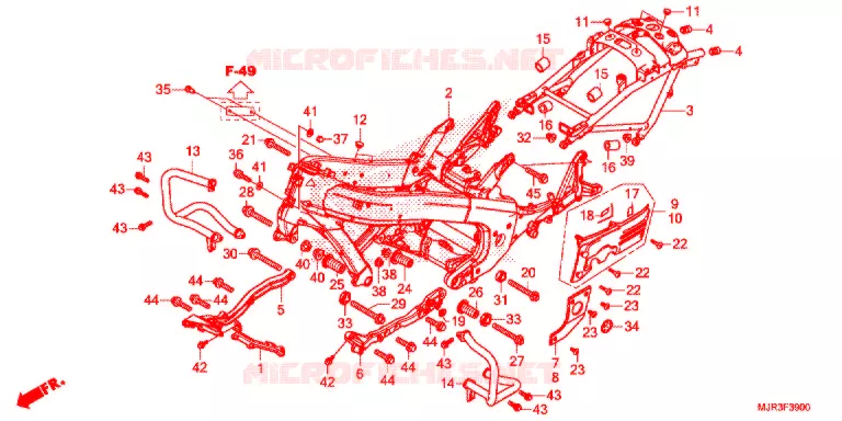 CADRE Honda MOTO 1800 GOLD-WING 2017  GL1800CH