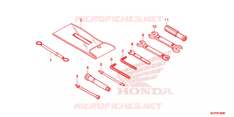 OUTIL Honda MOTO 1800 GOLD-WING 2017  GL1800CH