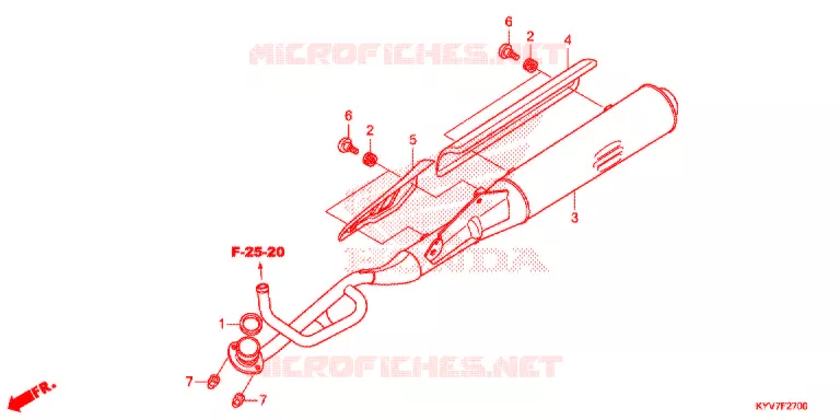 SILENCIEUX D'ECHAPPEMENT Honda MOTO 100 other-models 2017  NF1003WHH