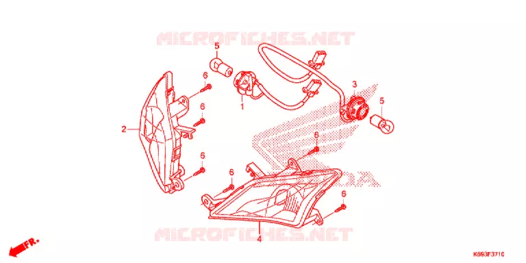 CLIGNOTANT AVANT Honda SCOOTER 125 ACTIVA 2017  NSC1255WHH