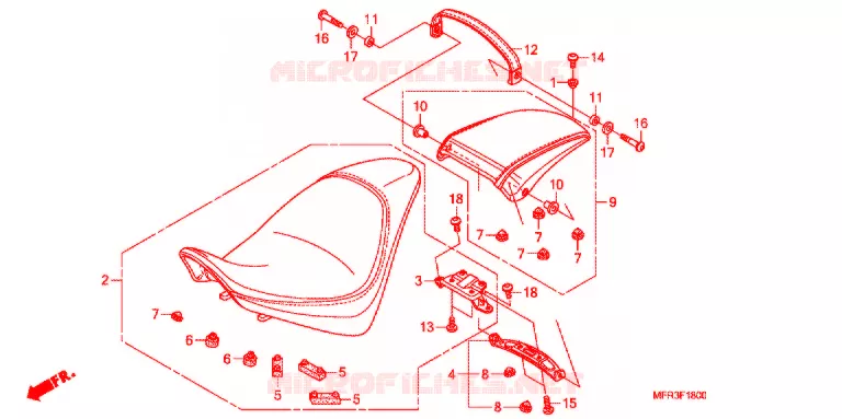 SELLE Honda MOTO 1300 VT 2010  VT1300CXAA