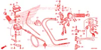 LEVIER DE GUIDON   CABLE   COMMODO pour Honda TRX 250 FOURTRAX RECON Electric Shift de 2018