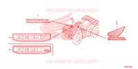 AUTOCOLLANTS pour Honda TRX 250 FOURTRAX RECON Electric Shift de 2019