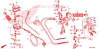 LEVIER DE GUIDON   CABLE   COMMODO pour Honda TRX 250 FOURTRAX RECON Electric Shift de 2019
