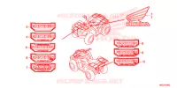 AUTOCOLLANTS pour Honda FOURTRAX 420 RANCHER 4X4 Manual Shift de 2018