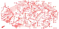 GARDE BOUE ARRIERE pour Honda FOURTRAX 680 RINCON RED de 2018
