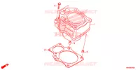 CYLINDRE pour Honda FOURTRAX 500 FOREMAN 4X4 ES PS de 2018