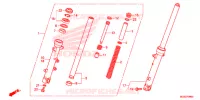 FOURCHE pour Honda NC 700 ABS de 2013