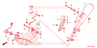 SILENCIEUX D'ECHAPPEMENT pour Honda NC 700 ABS de 2013