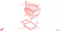 CYLINDRE pour Honda FOURTRAX 500 FOREMAN BASE de 2018