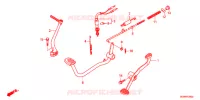 PEDALE   KICK pour Honda 50 CROSS CUB de 2018