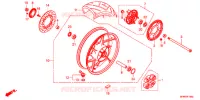 ROUE ARRIERE pour Honda CB 400 SUPER FOUR ABS WHITE de 2018