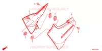 COUVERCLES LATERAUX pour Honda CB 400 SUPER FOUR WHITE de 2018