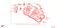 COUVRE CULASSE pour Honda CB 400 SUPER BOL D\'OR ABS RED de 2018