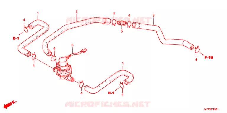 VALVE DE COMMANDE D'INJECTION D'AIR Honda MOTO 1300 CB 2019  CB1300ADJ