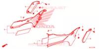 COUVERCLES LATERAUX pour Honda NC 750 INTEGRA de 2015