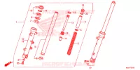 FOURCHE pour Honda NC 750 INTEGRA de 2015