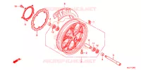 ROUE AVANT pour Honda NC 750 INTEGRA de 2015