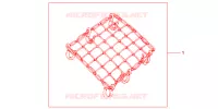 FILET BAGAGES NOIR pour Honda CBR 600 RR de 2007
