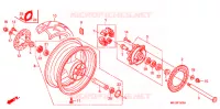 ROUE ARRIERE pour Honda CBR 600 RR de 2007