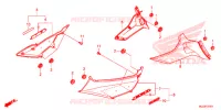 COUVERCLES LATERAUX pour Honda F6B 1800 BAGGER de 2014