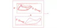 DEFLECTEURS DE PIEDS pour Honda NC 700 X 35KW de 2013