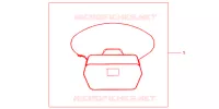 SAC INTERIEUR DE TOP CASE pour Honda NC 700 X 35KW de 2013