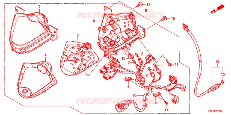 COMPTEUR Honda SCOOTER 110 DIO 2014  NSC110WHE