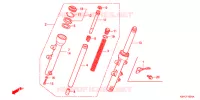 FOURCHE (SC125A) pour Honda SC 125 RED de 2010