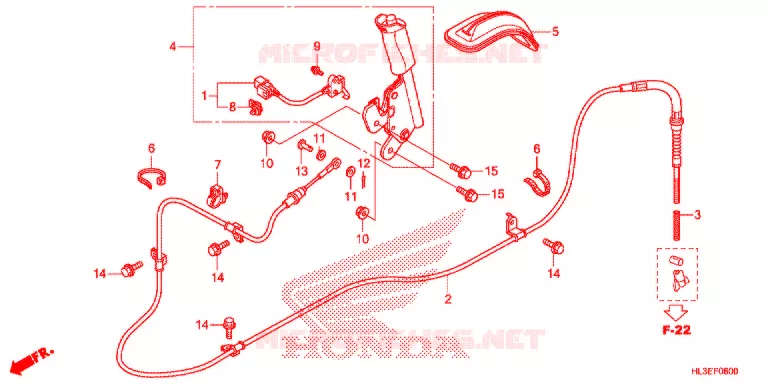FREIN DE STATIONNEMENT Honda ATV 700 PIONEER 2019  SXS700M2K