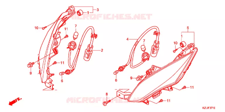 CLIGNOTANT AVANT Honda SCOOTER 110 SPACY 2015  NSC110SC